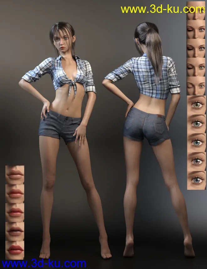 Kuroko for Genesis 8 Female模型的图片6