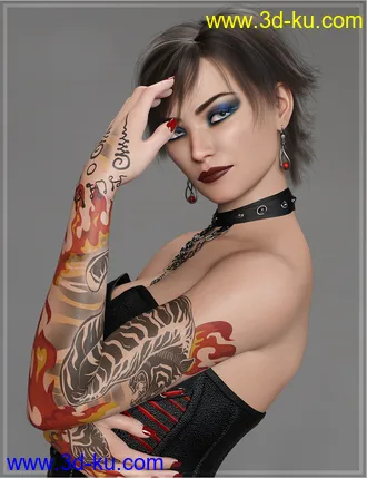 3D打印模型Kytti for Genesis 8 Female的图片