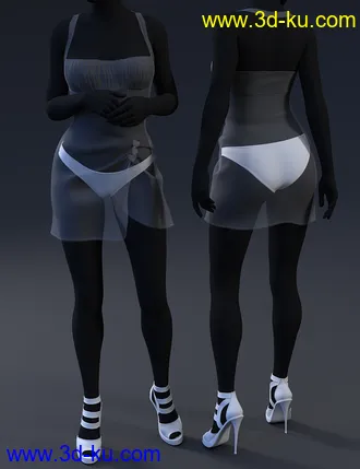 3D打印模型La Petite Colombe Outfit for Genesis 8 Females的图片