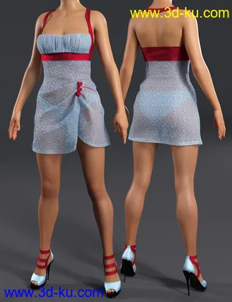 3D打印模型La Petite Colombe Outfit for Genesis 8 Females的图片