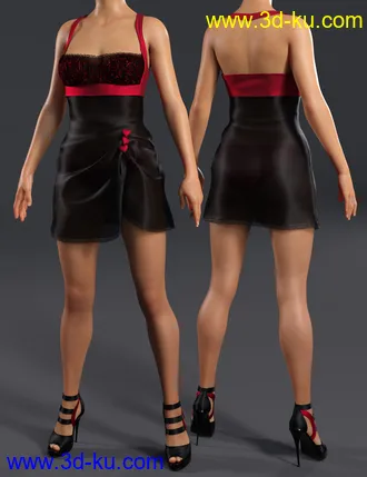 3D打印模型La Petite Colombe Outfit for Genesis 8 Females的图片