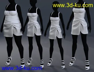 3D打印模型La Petite Colombe Outfit for Genesis 8 Females的图片