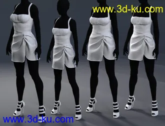 3D打印模型La Petite Colombe Outfit for Genesis 8 Females的图片