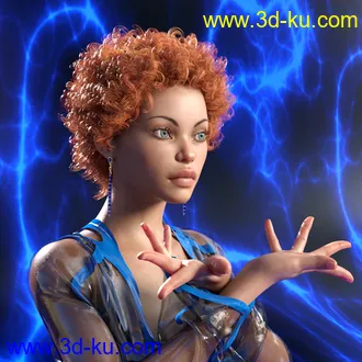 3D打印模型Leon Hair for Genesis 8 Female(s)的图片