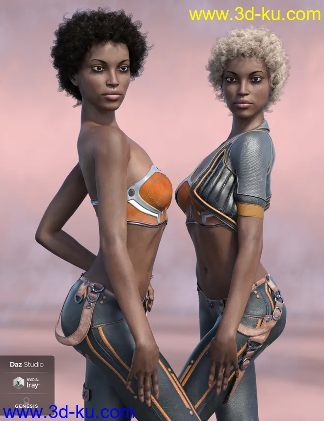 Leon Hair for Genesis 8 Female(s)模型的图片13