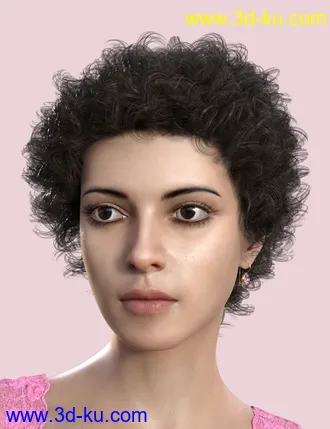 3D打印模型Leon Hair for Genesis 8 Female(s)的图片