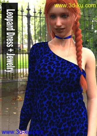 3D打印模型LeopardDress Outfit for Genesis 8 Female的图片