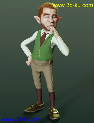 3D打印模型Leprechaun for Genesis 8.1 Male的图片