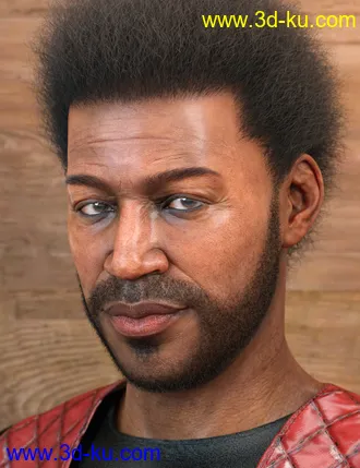 3D打印模型LI Amenadiel Hair for Genesis 8 Male(s)的图片