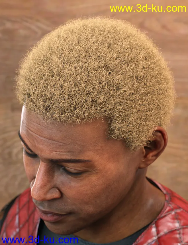 LI Amenadiel Hair for Genesis 8 Male(s)模型的图片5
