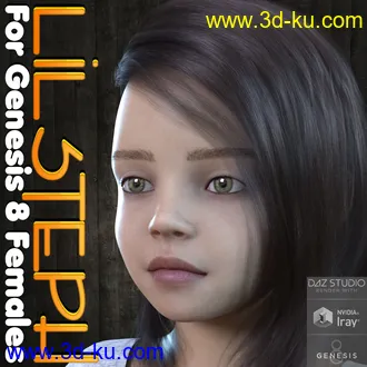 3D打印模型Lil Steph for Genesis 8 Females的图片