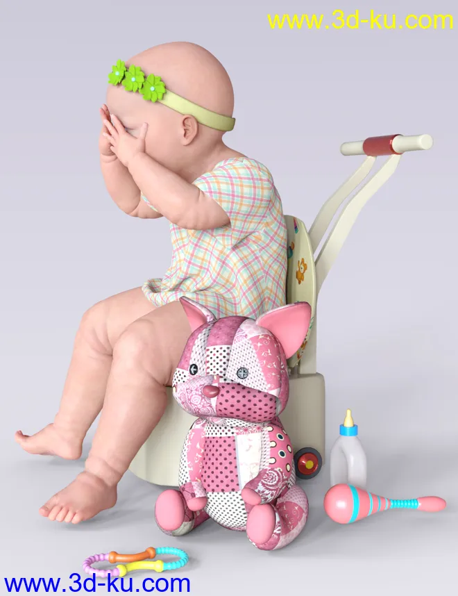Little Angels Props and Poses for Genesis 8模型的图片8