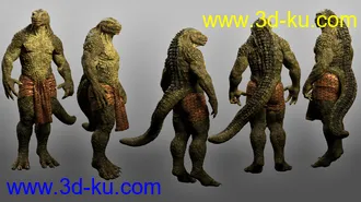 3D打印模型Lizardian for Genesis 8.1 Male的图片