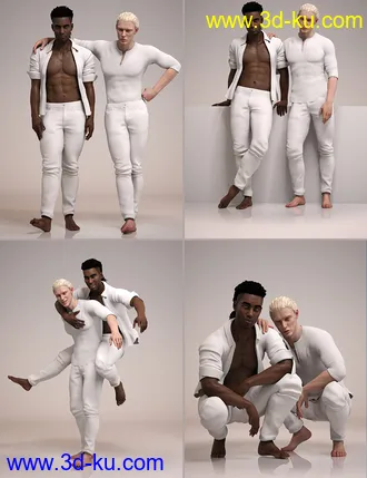 3D打印模型Lookbook for Two Poses and Expressions for Genesis 8.1 Male的图片