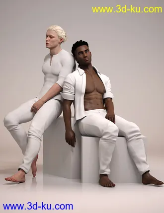 3D打印模型Lookbook for Two Poses and Expressions for Genesis 8.1 Male的图片