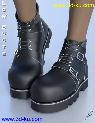 3D打印模型Low Boots for Genesis 8 Female(s)的图片