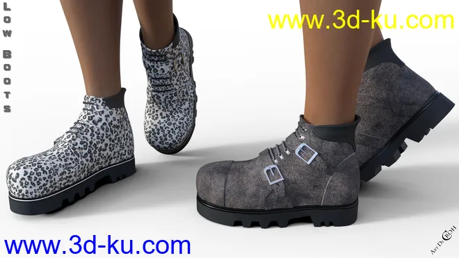 Low Boots for Genesis 8 Female(s)模型的图片4