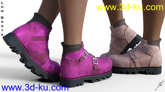 Low Boots for Genesis 8 Female(s)模型的图片5
