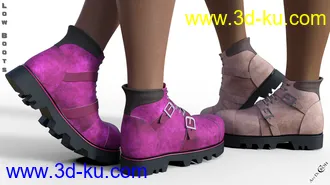 3D打印模型Low Boots for Genesis 8 Female(s)的图片