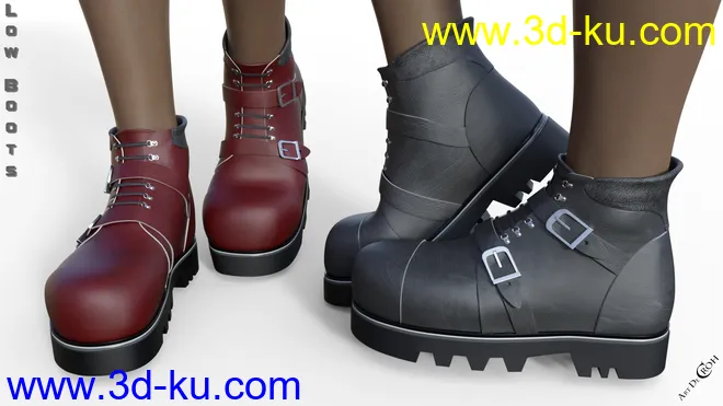 Low Boots for Genesis 8 Female(s)模型的图片9