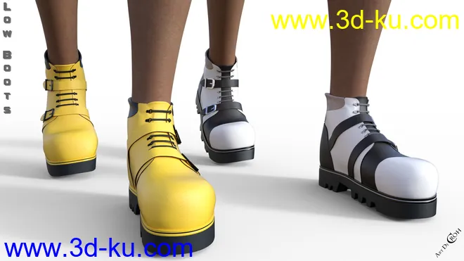 Low Boots for Genesis 8 Female(s)模型的图片10