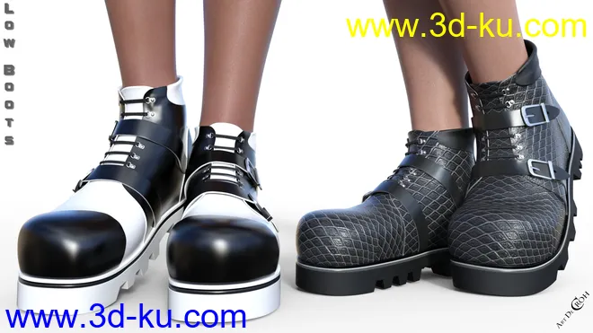 Low Boots for Genesis 8 Female(s)模型的图片15