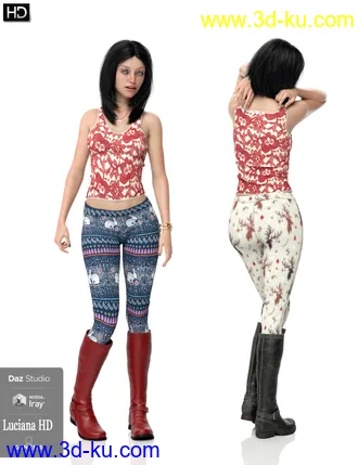 3D打印模型Luciana HD For Genesis 8 Female的图片