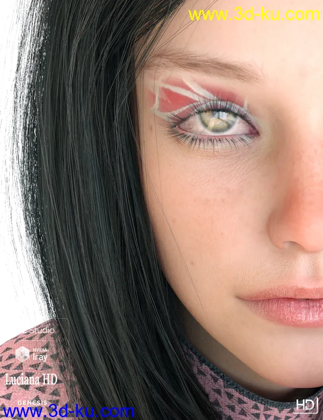 Luciana HD For Genesis 8 Female模型的图片8