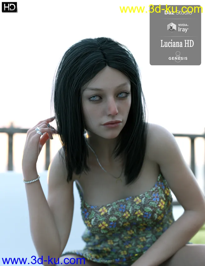 Luciana HD For Genesis 8 Female模型的图片11