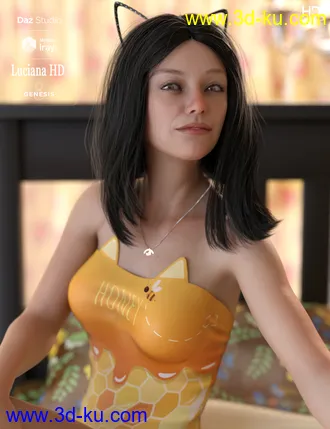 3D打印模型Luciana HD For Genesis 8 Female的图片