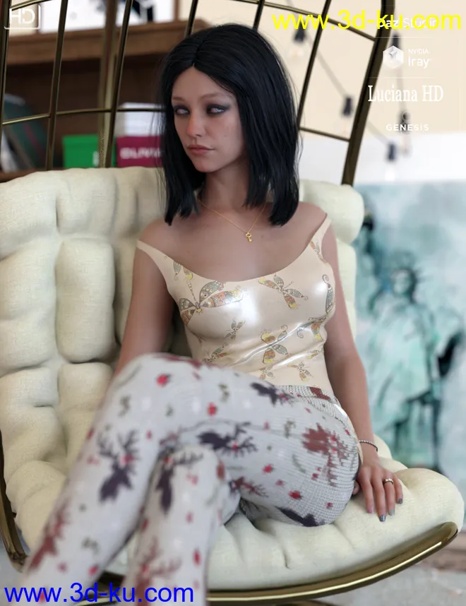 Luciana HD For Genesis 8 Female模型的图片20