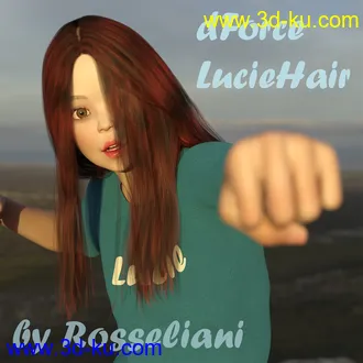 3D打印模型Lucie Hair for G8F的图片