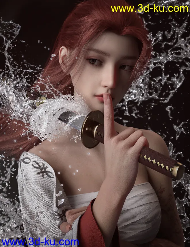 Lycoris and Lycoris Hair for Genesis 8.1 Female模型的图片3