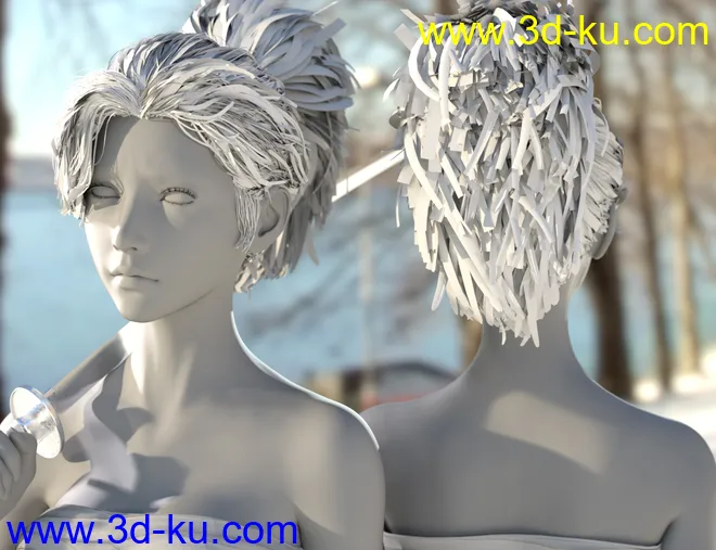 Lycoris and Lycoris Hair for Genesis 8.1 Female模型的图片9