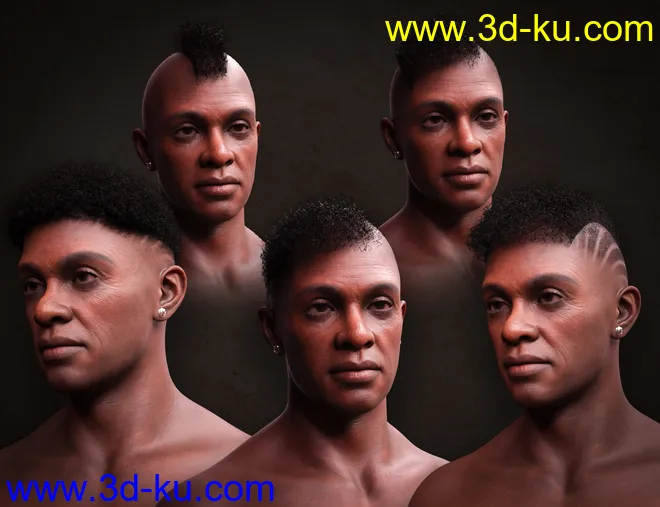 M3D Curly Hair for Kola 8.1模型的图片4