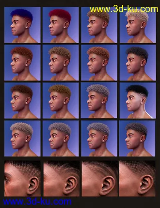 3D打印模型M3D Curly Hair for Kola 8.1的图片