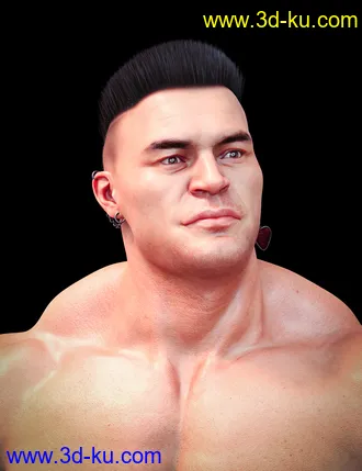 3D打印模型M3D GoodBoy Hair for Genesis 8.1 Male的图片