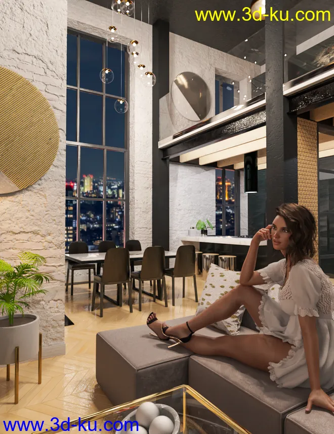 M8 Luxury Loft in Manhattan模型的图片1