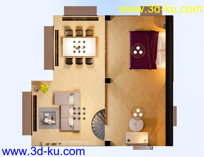 M8 Luxury Loft in Manhattan模型的图片3