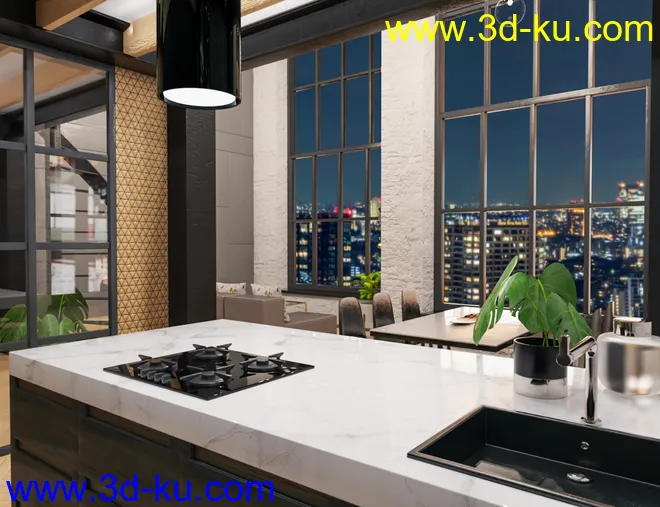 M8 Luxury Loft in Manhattan模型的图片14
