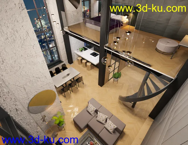 M8 Luxury Loft in Manhattan模型的图片15