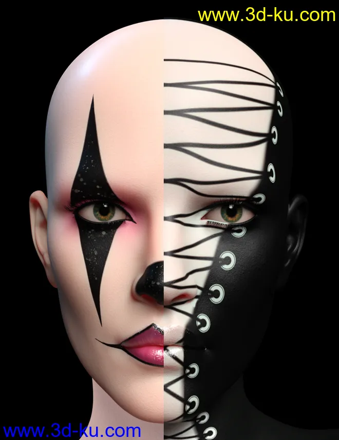 Makeup Festival For Genesis 8 and 8.1模型的图片1