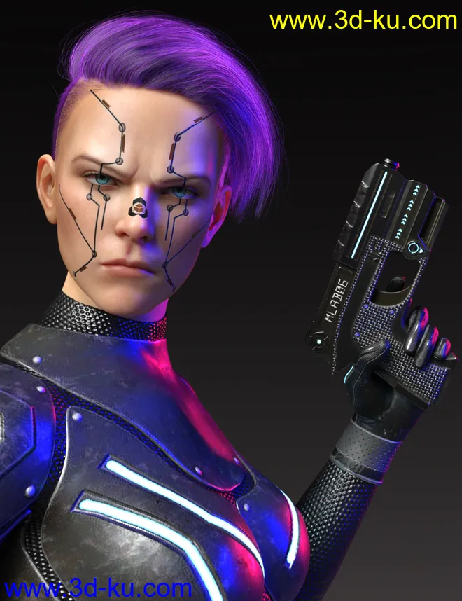 Makeup Festival For Genesis 8 and 8.1模型的图片8