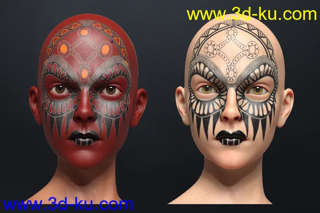 Makeup Festival For Genesis 8 and 8.1模型的图片11