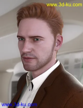 3D打印模型Martin Hair for Genesis 8 Males的图片