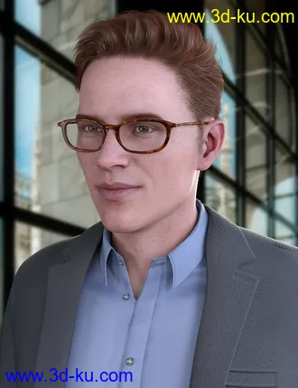 3D打印模型Martin Hair for Genesis 8 Males的图片