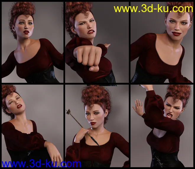 Maverick Poses for Angharad 8 and Genesis 8 Female模型的图片2