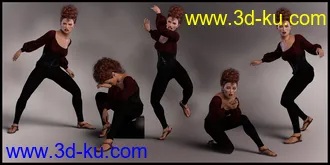 3D打印模型Maverick Poses for Angharad 8 and Genesis 8 Female的图片