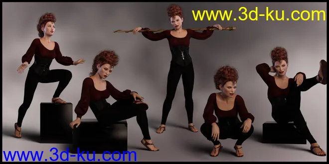 Maverick Poses for Angharad 8 and Genesis 8 Female模型的图片5