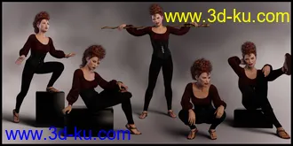 3D打印模型Maverick Poses for Angharad 8 and Genesis 8 Female的图片